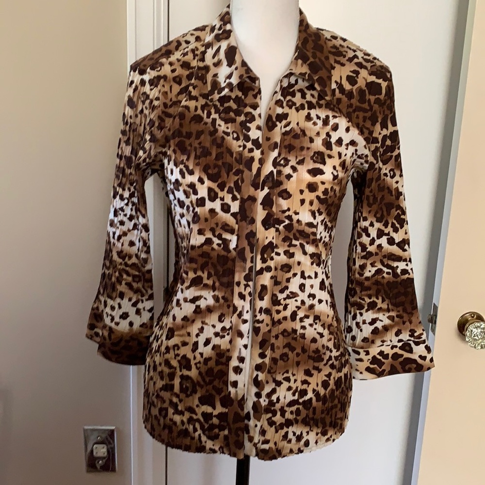 Laura Scott animal print top - size 6
